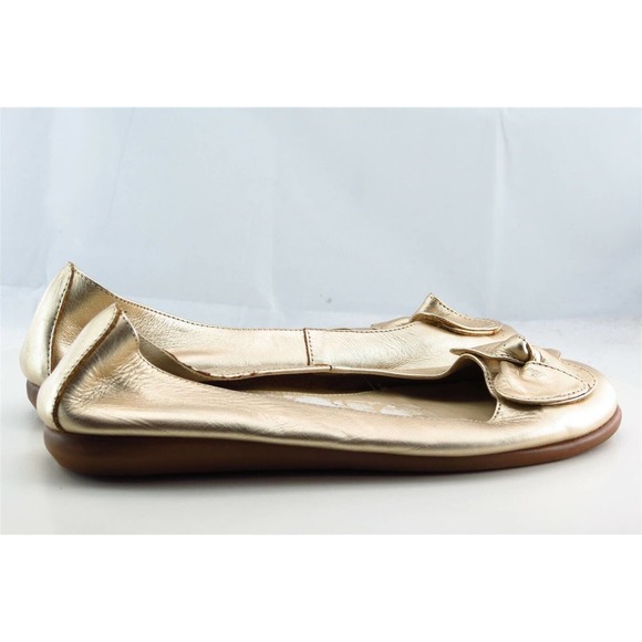 Aerosoles Size 5.5 M Gold‎ Round Toe Flats Leather Women - Picture 4 of 7